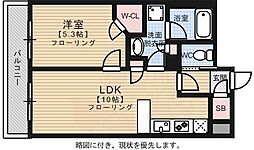 ルキシア薬院 1LDKの間取図画像