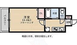 リファレンス呉服町 1Kの間取図画像