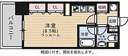 パークアクシス博多 ワンルームの間取図画像