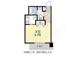 アイ.エム.ディ.ビュードーム 1Kの間取図画像