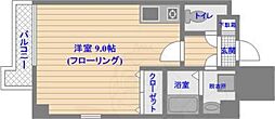 ハーベスト薬院 ワンルームの間取図画像