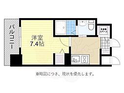 カーサエンペサール 1Kの間取図画像