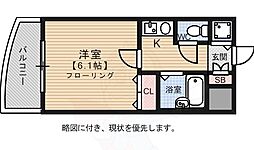 ライオンズマンション大濠第3 1Kの間取図画像