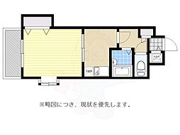 クロスステージ博多駅前 1Kの間取図画像