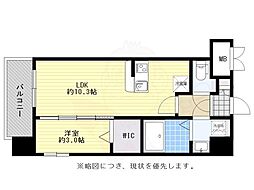 グランフォーレ博多駅プレミア 1LDKの間取図画像