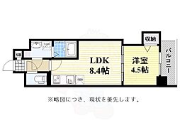 エルヴィータ駅南 1LDKの間取図画像