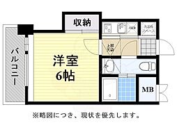 エステート・モア高宮通り 1Kの間取図画像