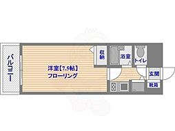 エルピス高宮駅前 1Kの間取図画像
