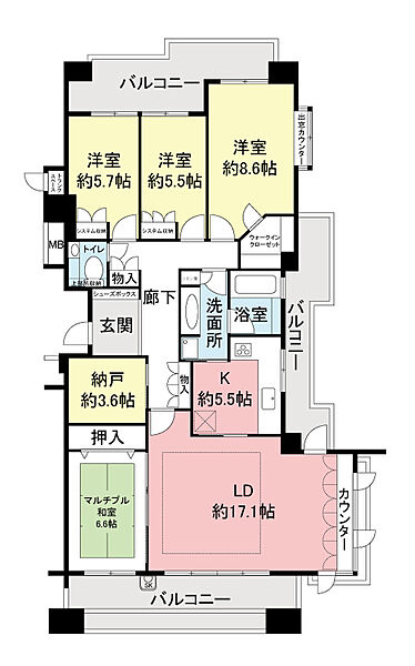 間取り：326000244034