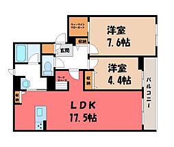 東武宇都宮線 東武宇都宮駅 徒歩12分 1階/-