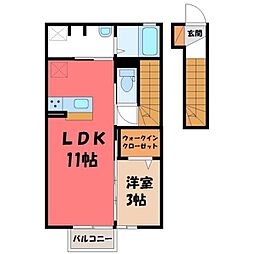 宇都宮芳賀ライトレール線 ゆいの杜中央駅 徒歩8分 2階/-