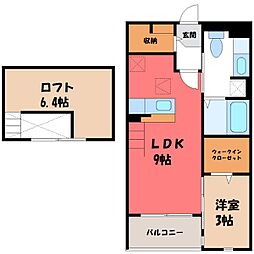 JR東北本線 石橋駅 バス10分 峰町下車 徒歩15分