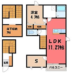 JR日光線 鹿沼駅 バス22分 下茂呂たばこ屋前下車 5.7km