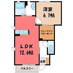 JR東北本線 雀宮駅 3.6km