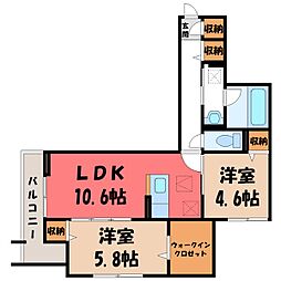 宇都宮芳賀ライトレール線 東宿郷駅 徒歩3分 2階/-