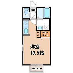 JR東北本線 雀宮駅 徒歩11分 2階/-