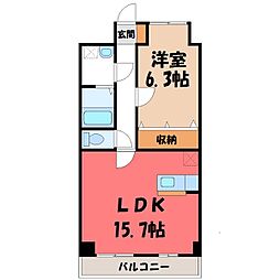 宇都宮芳賀ライトレール線 ゆいの杜東駅 徒歩4分 6階/-