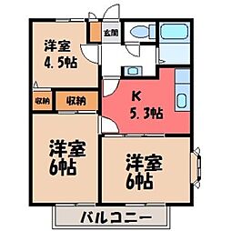 JR東北本線 岡本駅 徒歩15分 2階/-