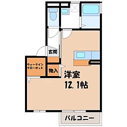 JR東北本線 宇都宮駅 バス29分 西の宮団地中央下車 徒歩3分 2階/-