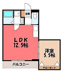 宇都宮芳賀ライトレール線 グリーンスタジアム前駅 徒歩14分 2階/-