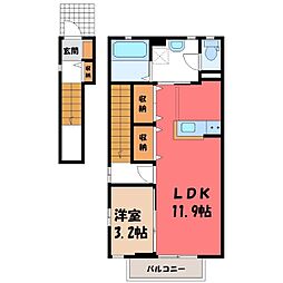 JR東北新幹線 宇都宮駅 バス12分 東峰町下車 徒歩4分 2階/-