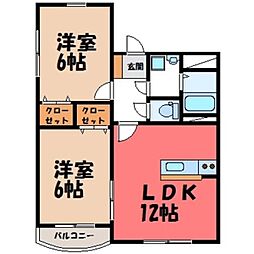 JR東北本線 岡本駅 3.1km 2階/-