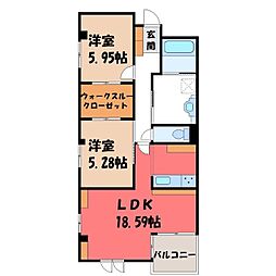 東武宇都宮線 東武宇都宮駅 バス9分 三の沢下車 徒歩4分 3階/-