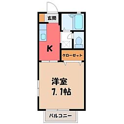 宇都宮芳賀ライトレール線 峰駅 徒歩10分 2階/-