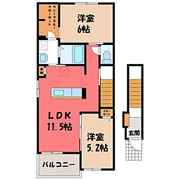 プリムヴェール C 2階/-