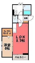 JR東北本線 宇都宮駅 バス11分 ミツトヨ前下車 徒歩8分 3階/-