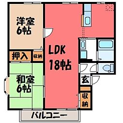 コーポアドラシオン D 2階/-
