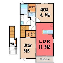 真岡鐵道 真岡駅 バス10分 上大沼下車 徒歩10分 2階/-