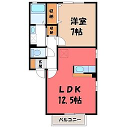 JR日光線 鶴田駅 徒歩4分 1階/-
