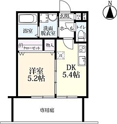 末広アリーナ 1DKの間取図画像