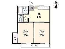 間取図画像 2DK