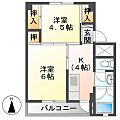 ビレッジハウス下有知2号棟2階2.9万円