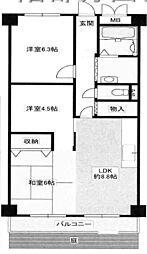 間取図画像 3LDK