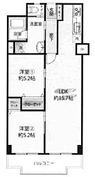 間取図画像 2LDK