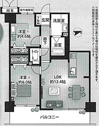 間取図画像 2LDK