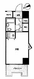 ホーユウパレス日本橋 ワンルームの間取図画像