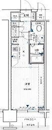 エスリード御堂筋梅田 ワンルームの間取図画像