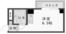 ネオハイツ第3新大阪 ワンルームの間取図画像
