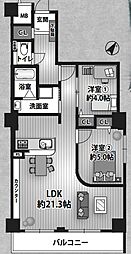 ドルミ新淀川15号館 2LDKの間取図画像