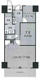 ライオンズマンション今里 1SLDKの間取図画像