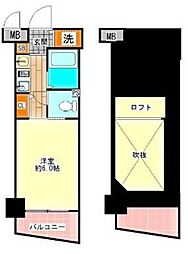 エステムコート新大阪3ステーションプラザ 1Kの間取図画像
