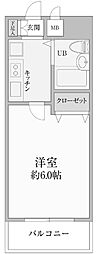 エスリード新大阪第2 1Kの間取図画像
