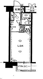 コボリマンション新大阪 ワンルームの間取図画像