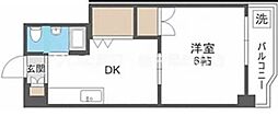 新大阪第2ダイヤモンドマンション 1LDKの間取図画像