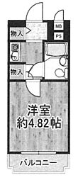 リッチハイツ・パークサイド 1Kの間取図画像