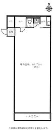 チサンマンション第2新大阪 ワンルームの間取図画像